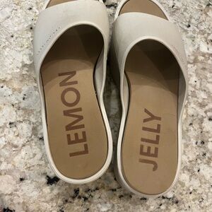 Women's lemon jelly slides